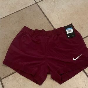 Nike Women's Deep Red Athletic Shorts